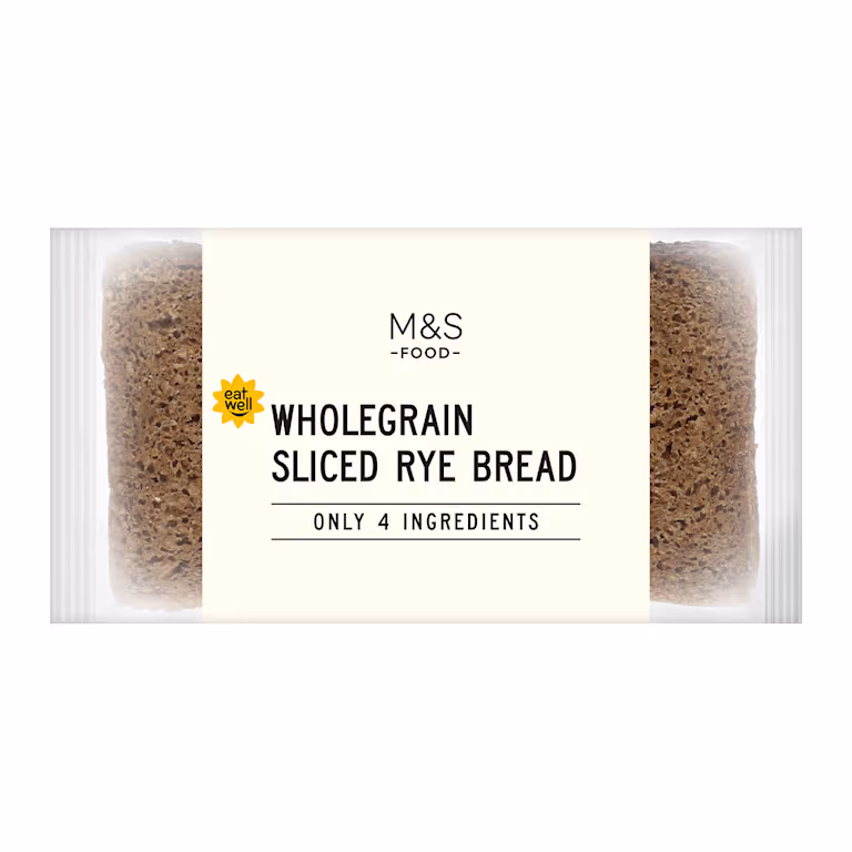M&S Only 4 Ingredients Wholegrain Sliced Rye Bread