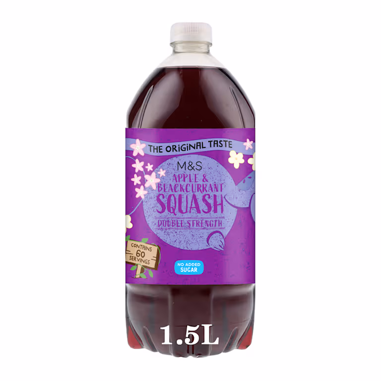 M&S Apple and Blackcurrant Squash