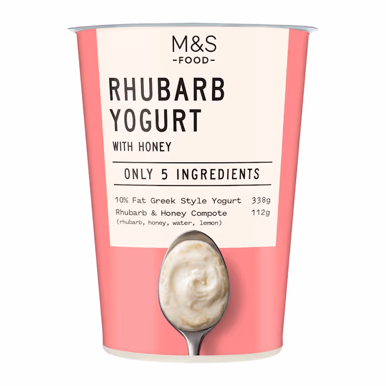 M&S Only 5 Ingredients Rhubarb Yoghurt with Honey