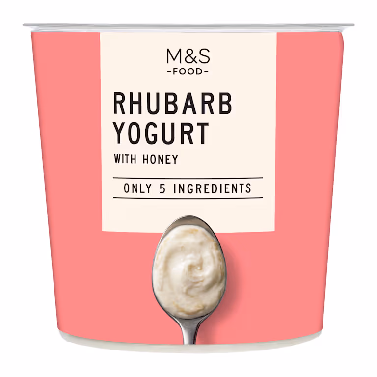 M&S Only 5 Ingredients Rhubarb Yoghurt with Honey