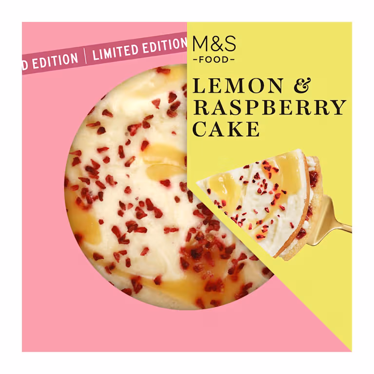 M&S Lemon and Raspberry Cake