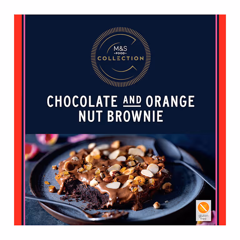 M&S Collection Chocolate Orange and Nut Brownie
