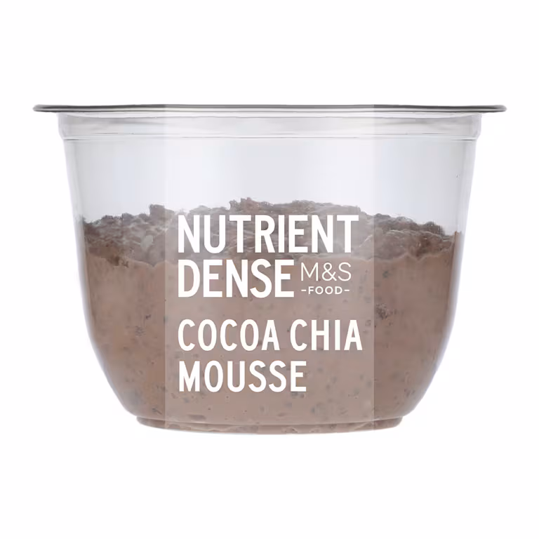 M&S Nutrient Dense Cocoa Chia Mousse
