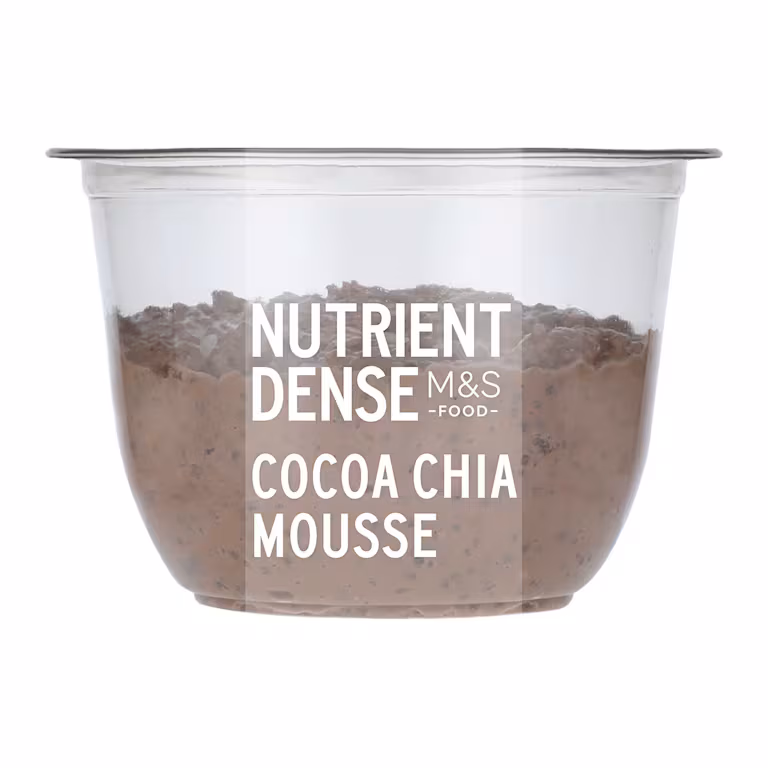 M&S Nutrient Dense Cocoa Chia Mousse