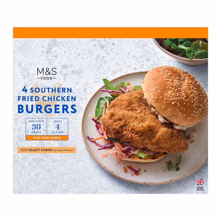 M&S Southern Fried Chicken Burgers