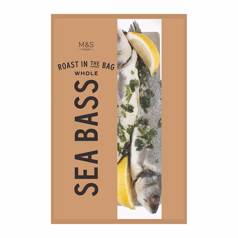 M&S Roast in the Bag Whole Sea Bass