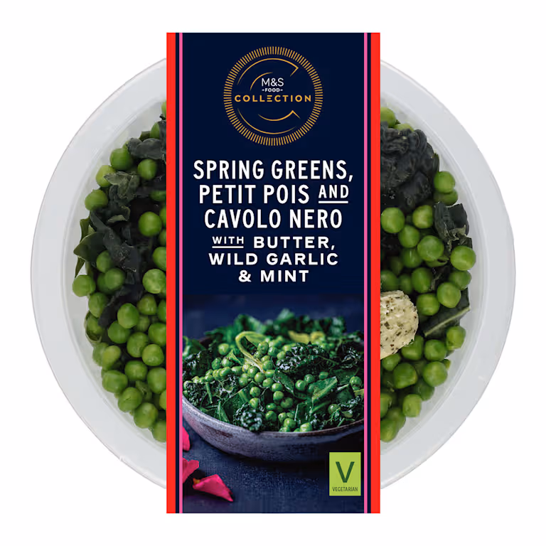M&S Collection Spring Greens, Petit Pois and Cavolo Nero