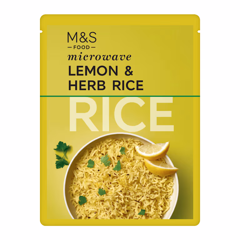 M&S Lemon and Herb Microwave Rice