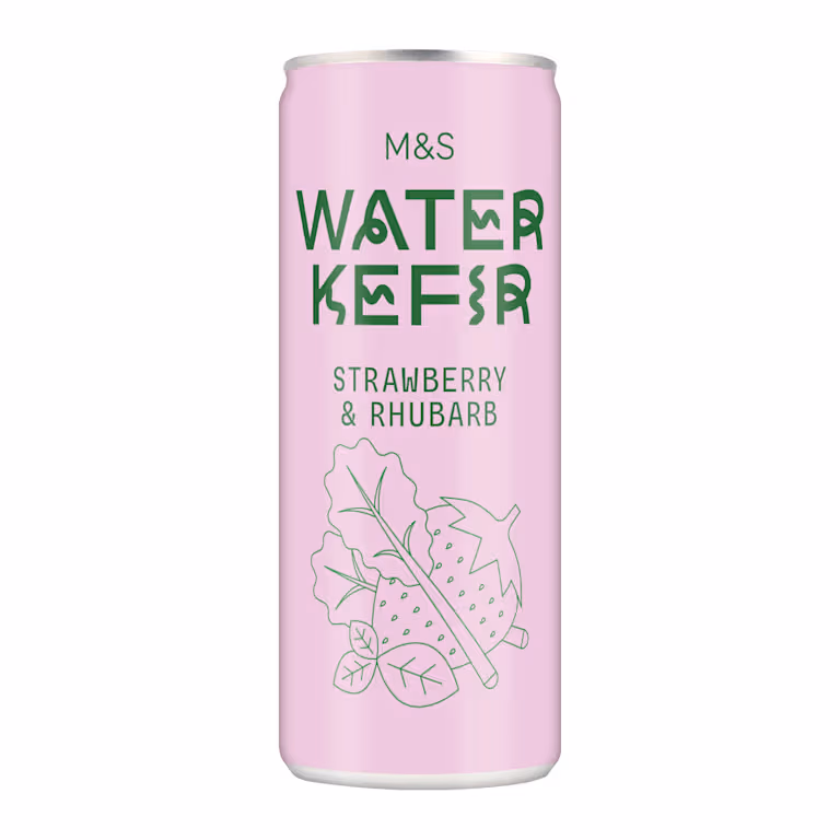 M&S Water Kefir Strawberry and Rhubarb