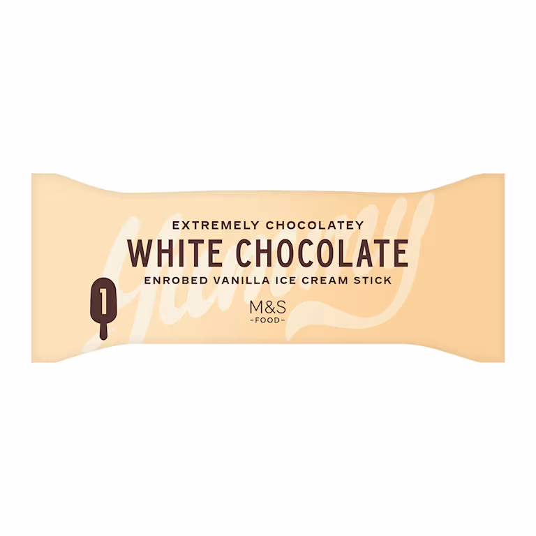 M&S White Chocolate Vanilla Ice Cream Stick
