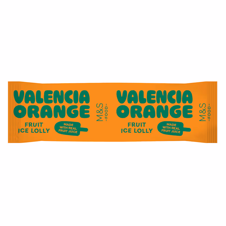 M&S Valencia Orange Fruit Ice Lolly