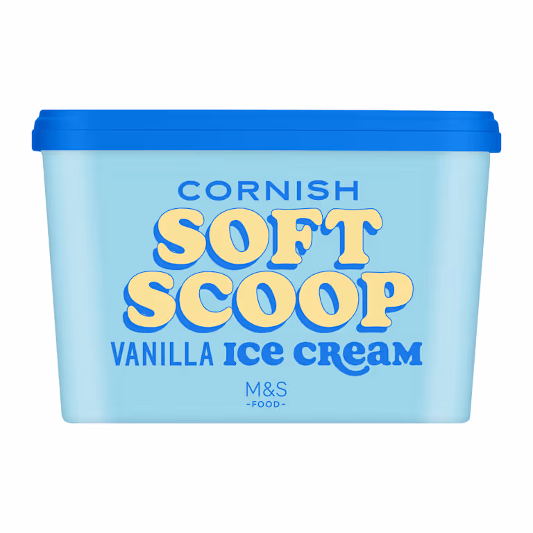 M&S Cornish Soft Scoop Vanilla Ice Cream