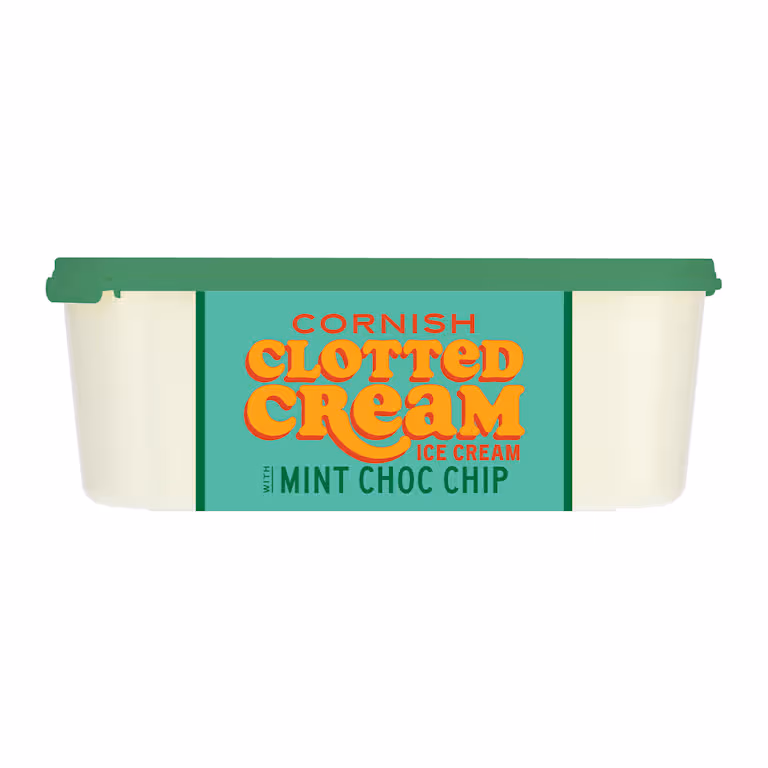 M&S Cornish Clotted Cream Ice Cream with Mint Choc Chip