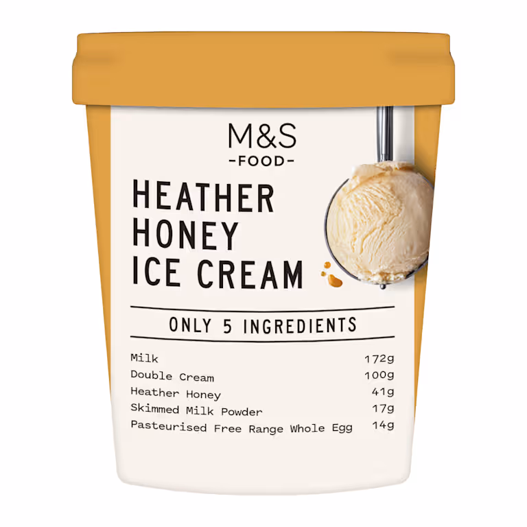 M&S Only 5 Ingredients Heather Honey Ice Cream