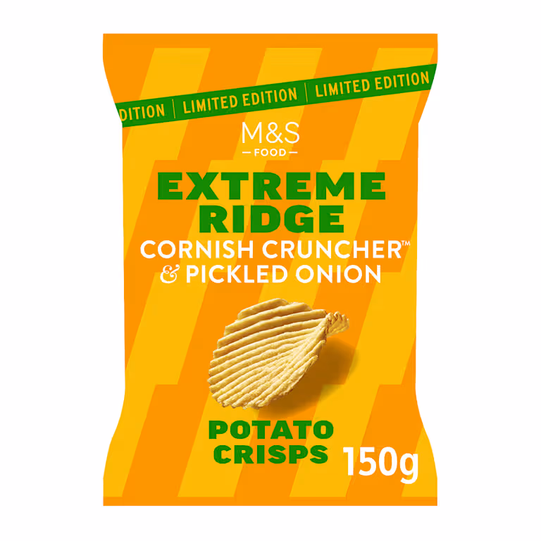 M&S Cornish Cruncher and Pickled Onion Potato Crisps