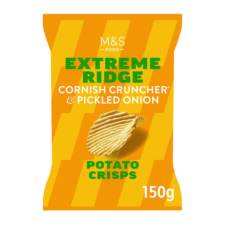 M&S Cornish Cruncher and Pickled Onion Potato Crisps