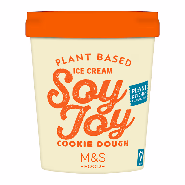 M&S Plant Based Soy Joy Cookie Dough Ice Cream