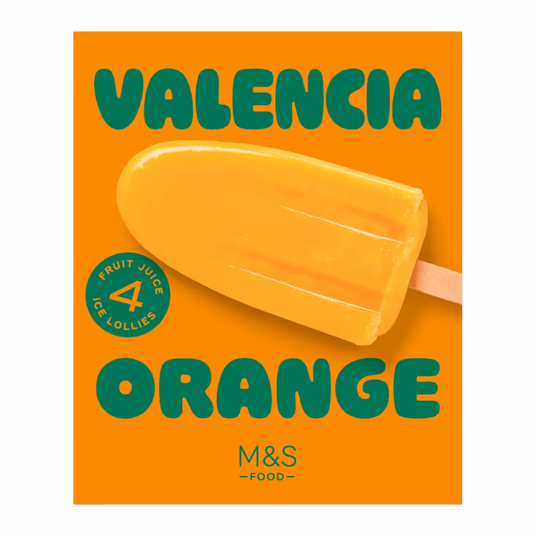 M&S Valencia Orange Juice Ice Lollies