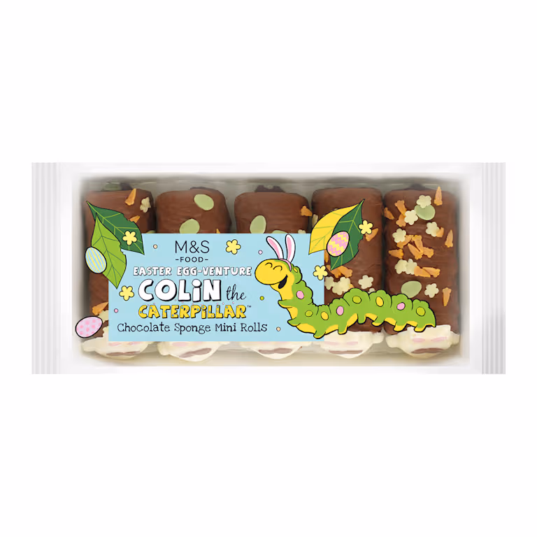 M&S Mini Easter Egg-venture Colin The Caterpillar Cakes