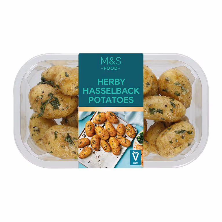 M&S Herby Hasselback Potatoes