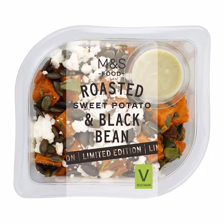 M&S Roasted Sweet Potato and Black Bean Salad