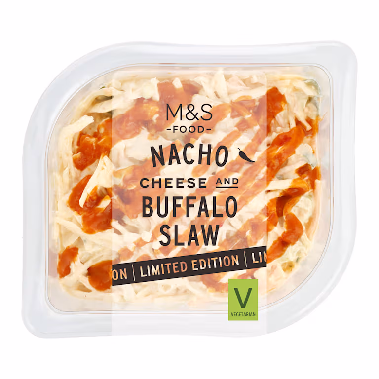 M&S Nacho Cheese and Buffalo Slaw