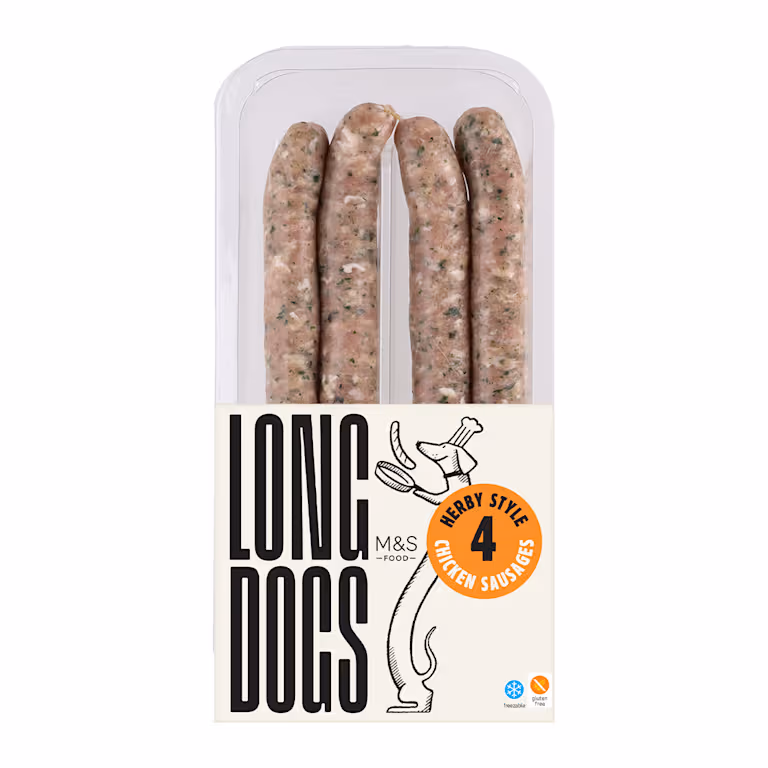 M&S Herby Style Chicken Long Dogs