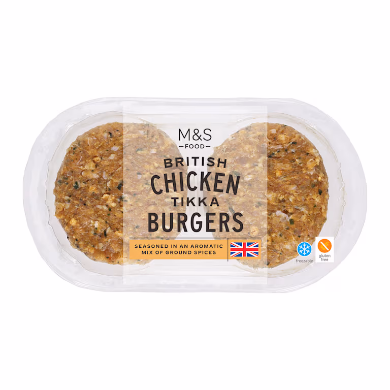 M&S British Chicken Tikka Burgers