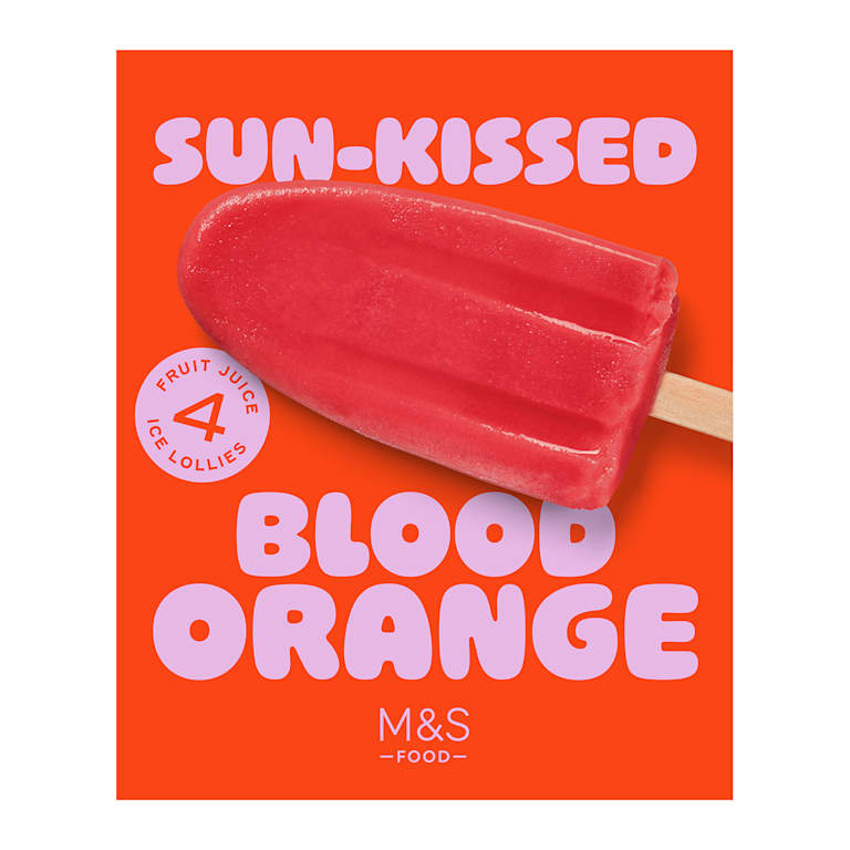 M&S Sun-Kissed Blood Orange Ice Lollies
