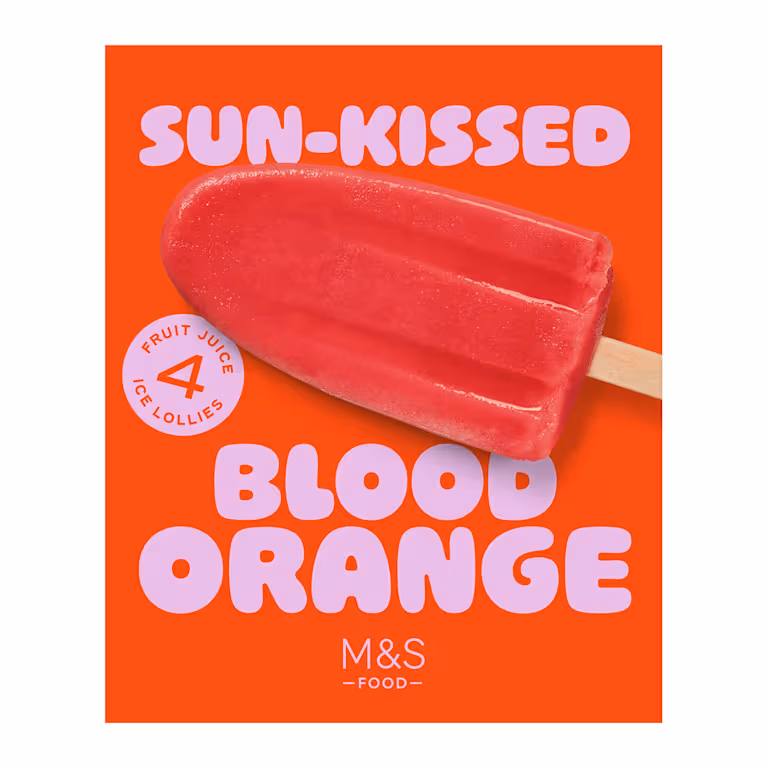 M&S Sun-Kissed Blood Orange Ice Lollies