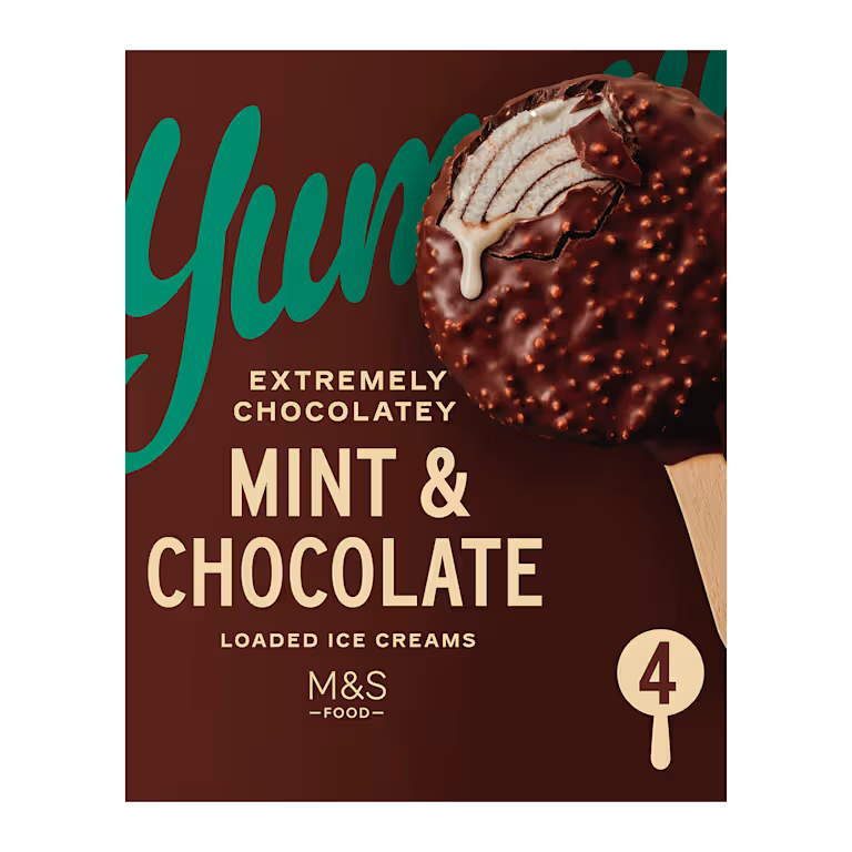 M&S Mint & Chocolate Loaded Ice Creams