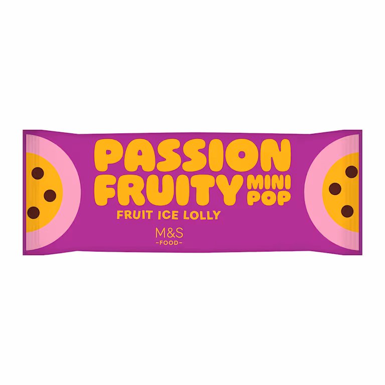 M&S Passion Fruity Mini Pop Fruit Ice Lolly