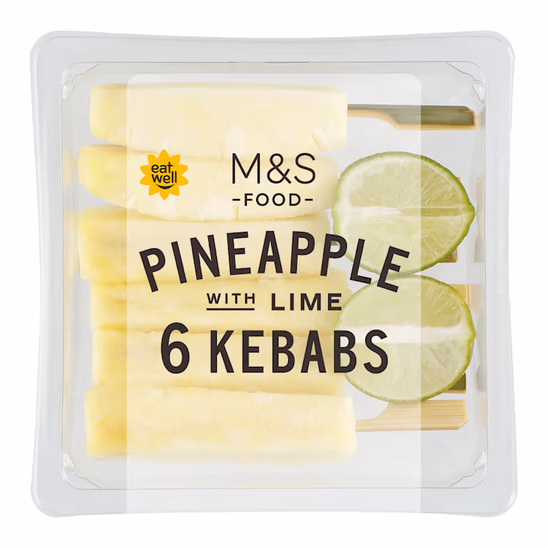 M&S Pineapple Skewers with Lime