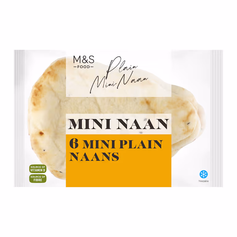 M&S Mini Plain Naans