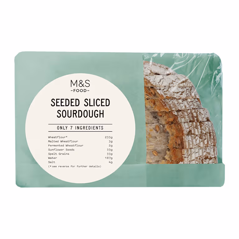 M&S Only 7 Ingredients Seeded Sliced Sourdough