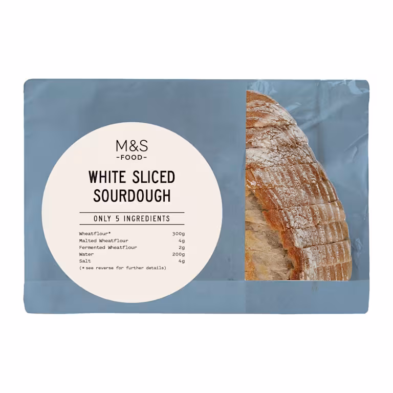 M&S Only 5 Ingredients White Sliced Sourdough