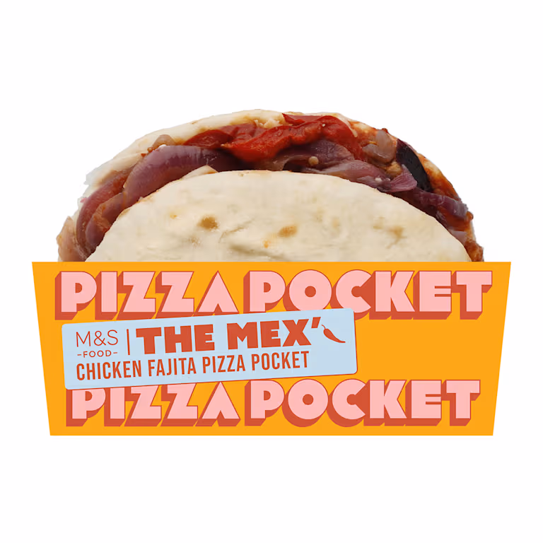 M&S Chicken Fajita Pizza Pocket