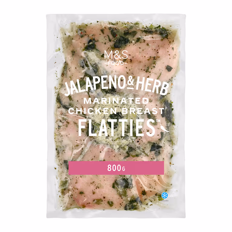 M&S Jalapeño & Herb Marinated Chicken Breast Flatties™