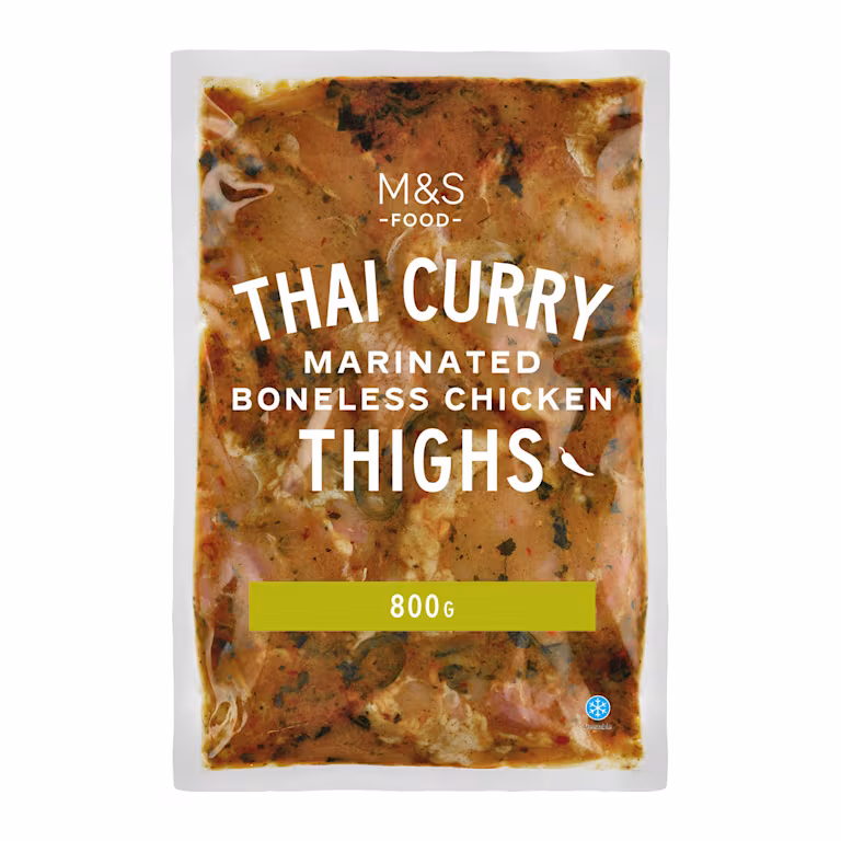 M&S Thai Curry Marinated Boneless Chicken Thighs
