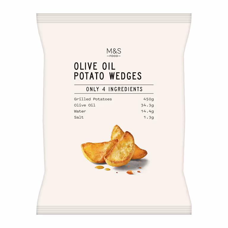 M&S Only 4 Ingredients Olive Oil Potato Wedges