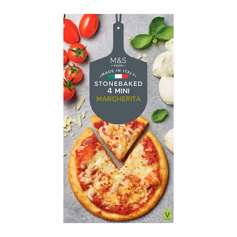 M&S Frozen Stonebaked Mini Margherita Pizzas