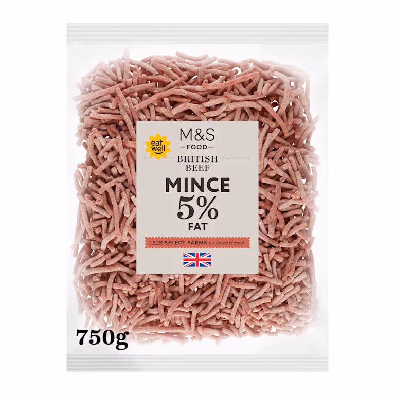 M&S Frozen British Beef Mince 5% Fat