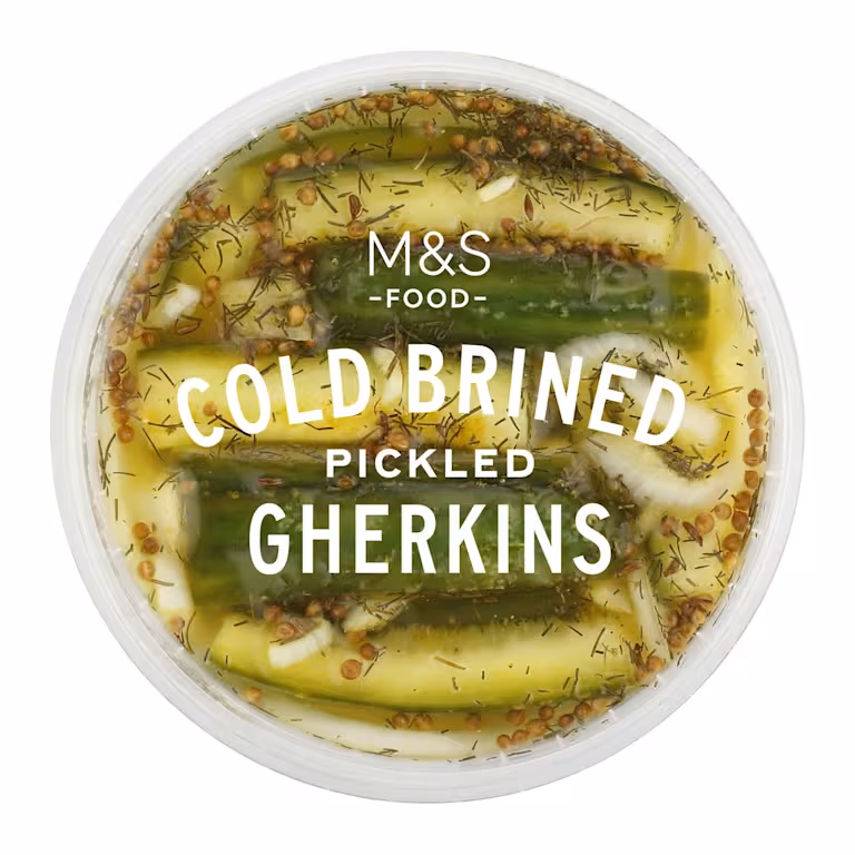 M&S Cold Brined Pickled Gherkins