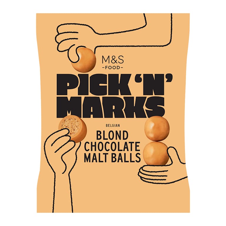 M&S Pick 'n' Marks Belgian Blond Chocolate Malt Balls