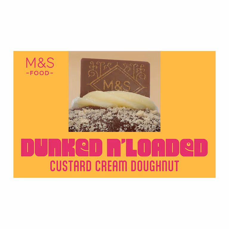 M&S Dunked N’ Loaded Custard Cream Doughnut