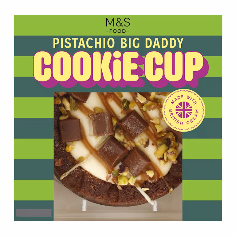 M&S Pistachio Big Daddy Cookie Cup