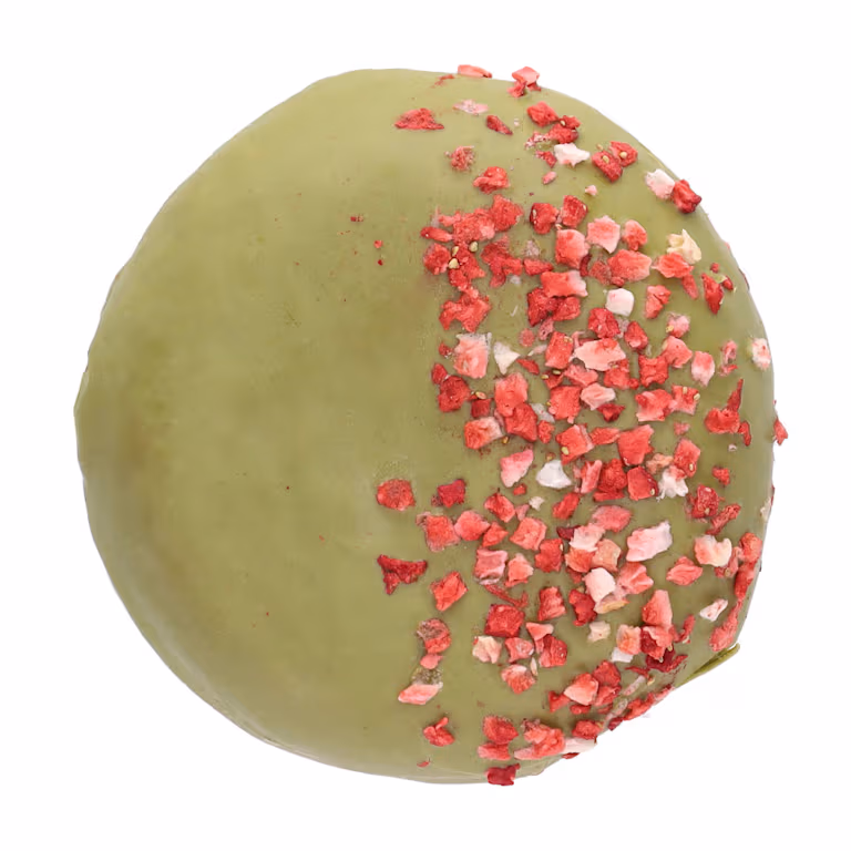 M&S Dunked N' Loaded Matcha and Strawberry Doughnut