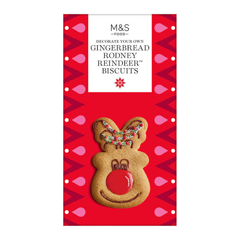 M&S Gingerbread Rodney Reindeer Biscuits
