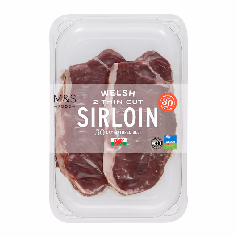 M&S Welsh Thin Cut Sirloin