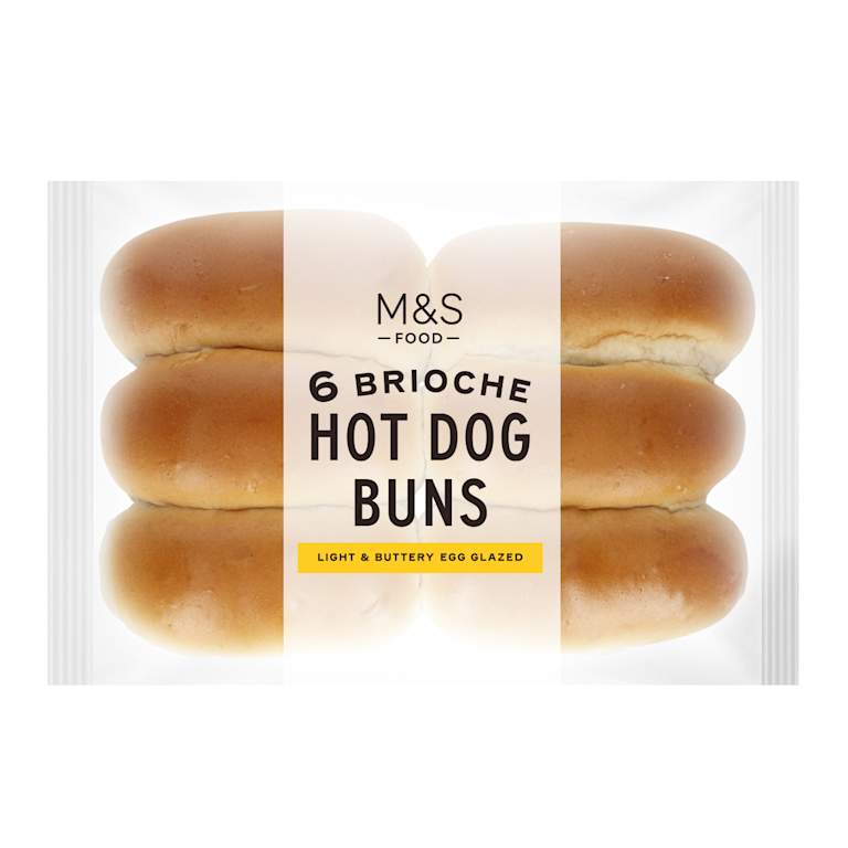 M&S Brioche Hot Dog Buns
